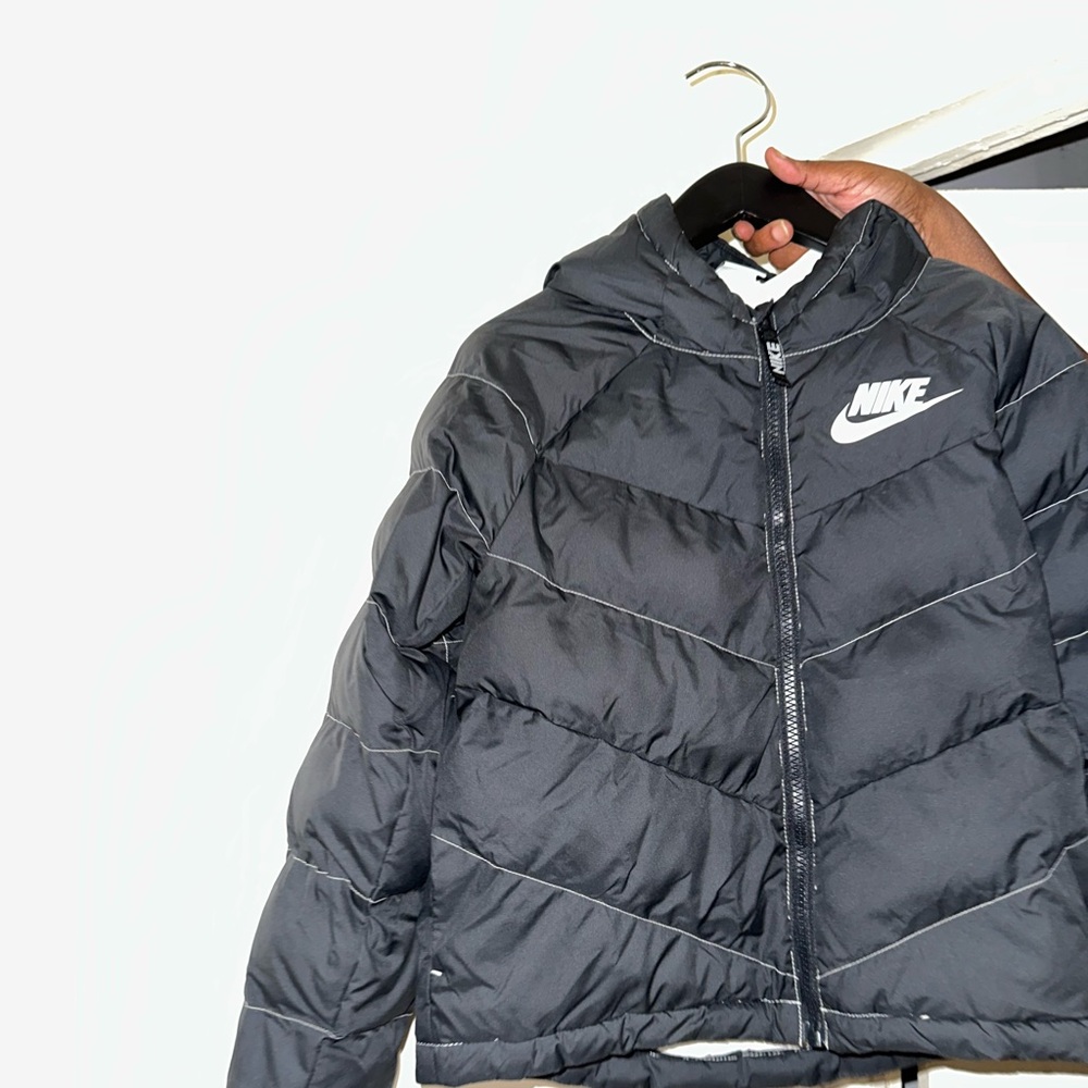 Nike Charcoal Hooded Jacket for kids